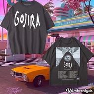 GOJIRA TESSERACT MAGMA TOUR VINTAGE TEE (OVERSIZE DARK GREY T-SHIRT)