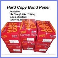[COD]  Hard copy Bond paper short/A4/Long size 5reams per box