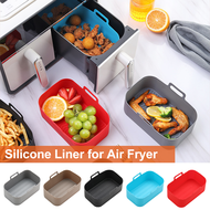 VOVA Air Fryer Silicone Pot Reusable Oven Baking Tray Dishwasher Safe Air Fryer Basket Liner Replacement for Parchment Paper Kitchen