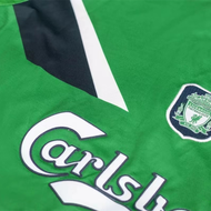 99-00 Liverpool Retro Style Jersey Green 2 Guest Thai Version Short Sleeve Football Shirt Jacket 17 
