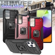 CITY for 三星 Samsung Galaxy A52 5G 個性軍士磁吸防摔手機殼-紅色