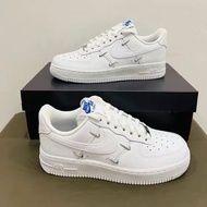 👑Nike Air Force 1'07 LX “Chrome Luxe” 四鈎 白藍#男女同款