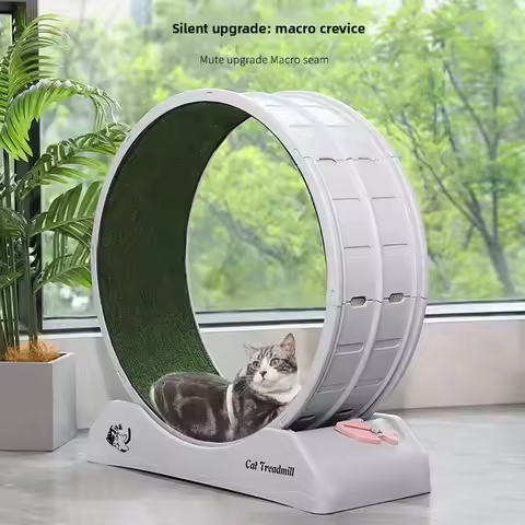 Cat PP Roller Treadmill Plastic Grinding Claws Do Not Get Stuck Pet Cat Climbing Frame Running Wheel