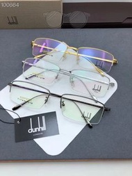 Dunhill model：61630 size：55-18-140鈦金屬半框眼鏡