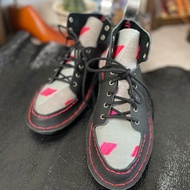 Japan Made 播州織 黑色×提花 高筒運動鞋