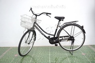 จักรยานแม่บ้านญี่ปุ่น - ล้อ 26 นิ้ว - ไม่มีเกียร์ - สีดำ [จักรยานมือสอง]