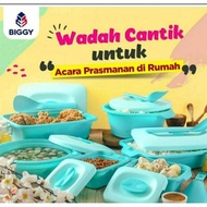 Tempat Penyimpanan Makanan Aquamarine Prasmanan / Tempat Makan Set