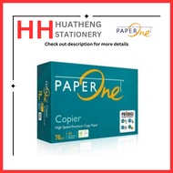 Paper One A4 70GSM  500's / Kertas Fotostat / Kertas Putih / Kertas Simili / Kertas A4 / Kertas Mura