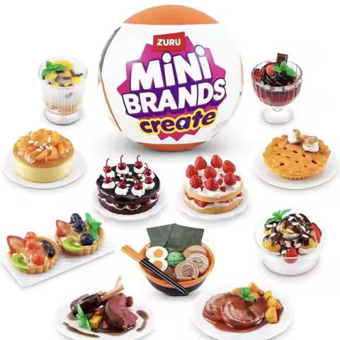 Zuru Mini Brands Toys 5 Surprise Mini Brands Create Food Mistery Box Capsule Real Miniature Creation