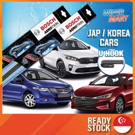 Bosch Aerotwin Car Wiper for Asian Cars (U Hook) | Honda Hyundai KIA Lexus Mazda Mitsubishi Nissan Subaru Suzuki Toyota
