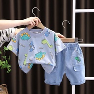 Boy Suit Thin Style One-Year-Old Boy Clothes Handsome Baby Short-Sleeved Children's Clothes Baby Clo