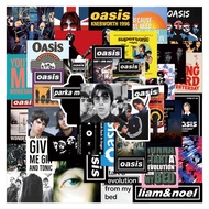 Mobile phone back cover sticker 50 Sheets British Rock Oasis Band Poster Trolley Case Water Cup Lapt