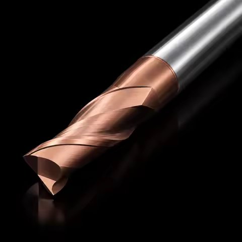 HRC55 2 Flute Keyway Solid Carbide Square End Mill Coated Extended Flat Bottom CNC Milling Cutter Fo