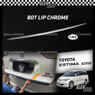 Toyota Estima ACR50 Boot Lip Chrome 1pcs