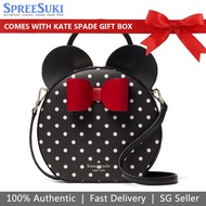 Kate Spade Handbag In Gift Box Crossbody Bag Limited Edition Disney X Kate Spade New York Minni Black # K4641