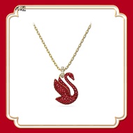 สวารอฟสกี้ ซิกเนเจอร์ของหงส์ หงส์หงส์หงส์แดงสร้อยคอโซ่ไหปลาร้าสำหรับผู้หญิง Swarovski Swan ICONIC SW