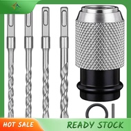 [luxiang.th] Rotary Hammer Adapter Impact Drill Bits Set Electric Hammer to Drill Converter Adapter 