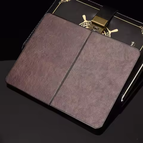 For Microsoft Surface Duo Case PU Leather Litchi Pattern Skin Hard Flip Back Cover For Microsoft Sur