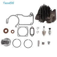 TAOS Cylinder Oil Seal, Aluminum Alloy Cylinder Piston Kit, Kit Sparking Plug Gasket Kit for Stihl 0