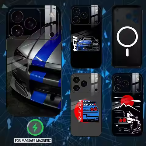 F-Fast And F-Furious R-R34 Phone Case For iPhone 17/16/15/14/13/12/Plus/Pro/Max for Magnetic Wireles