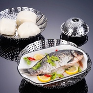 430 Stainless Steel Steamer Folding Steaming Rack Kitchen Gadget Pan