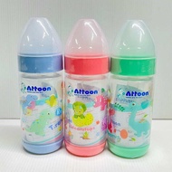 ATTOON ขวดนม PP รุ่น Color Slim คอแคบ และ คอกว้าง 3,5,8 ออนซ์ แพ็ค 3 คละสี