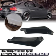 2PCS Car Front Rear Bumper Strip Lip Spoiler Diffuser Splitter Scratch Protector For BMW E46 E90 E91