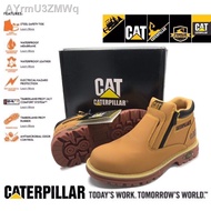 【new】✶Premium Quality CAT Caterpillar Safety Boot / Kasut Safety Caterpillar Steel Toe Cap Midsole Tahan Lama Safety Sho