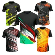 SML XL XXL DRY FIT PRINTING SPORTS JERSEY FOR MEN BADMINTON, FUTSAL, VOLLEYBALL AND OTHER SPORTS T-S
