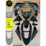 RAPIDO Cover Set Honda Rs150r V1 V2 V3 Mx (48) Black Grey Yellow Orange Body Cover Coverset Sticker 