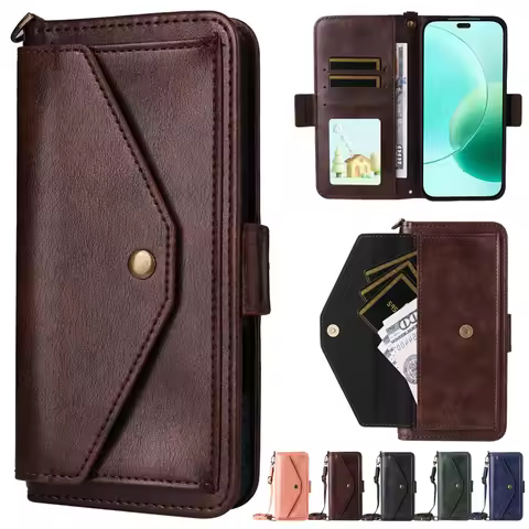 Honor 400 Pro 5G Flip Case Retro Crossbody Leather Wallet Funda For Huawei Honor 400 Lite Luxury Cov