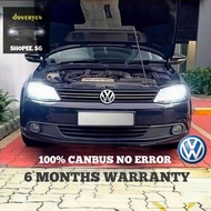Volkswagen Jetta Mk6 6500k White Canbus LED Headlight / Drl Pole Light Bulb Canbus Error Free H7 H8 