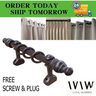 Wooden Curtain Rod /Curtain Rail /Rod Langsir Kayu /Batang Langsir Kayu /Kayu Langsir Murah /Curtain Rod Accessory