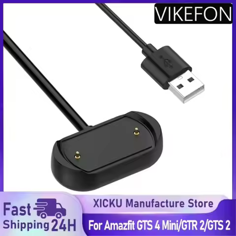 Charger For Amazfit GTS 4 Bip 3/ Bip 3 Pro/ Bip U Pro/GTS 2/ GTR 2/ GTS2 Mini/ GTS 2e/ T-Rex Pro Cha