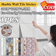 30x60cm wall sticker Marble Wall Tile Paper Kitchen Wall Sticker Wall Paper Bathroom Wallpaper Water
