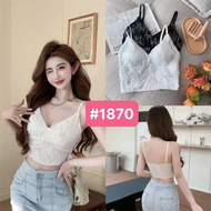 ÁO NGỰC REN ÁO LÓT BRA REN CHÉO DÂY Cute. Free Szie từ 40kg tới các nàng 58kg nhé.