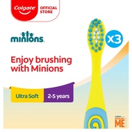 Colgate Kids Minion 2-5 Years /Minion 5-9 Years Toothbrush (Ultra Soft) 1s/ [Bundle of 3]
