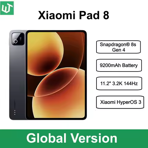 Global Version Xiaomi Pad 8 Tablet 11.2" 3.2K 144Hz Display Snapdragon® 8s Gen 4 9200mAh Battery 45W