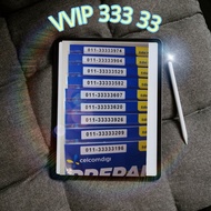Golden VVIP 333 33 Celcomdigi Prepaid Edisi Kuning No T20 Harga B40