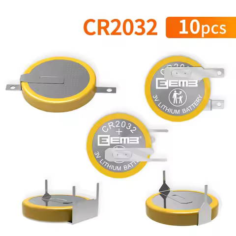 10PCS CR2032 Battery With Solder Tabs Tabbed high-capacity Button Cell Battery 240mAh CR 2032 batter