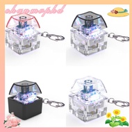 CHANMVPHD Fidget Keychain, Finger Keyboard Cap Mechanical Switch Finger Keyboard Caps, Relaxing Glow