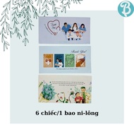 Blueangel Envelopes and Envelopes for Doctors 17 x 9 cm (6 Pieces/Set)