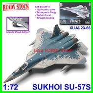 Model Kit XUJA 1/72 Sukhoi SU-57S Pak-Fa Stealth Aircraft Su57S Su57 Snapfit Military Block