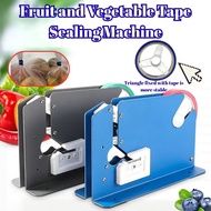 Steel Tape Bag Sealer with Bag Trimmer Poly Bag Sealer Tape Machine, Bag Sealing Tape Dispenser