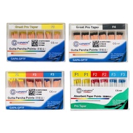 1Box Dental Absorbent Paper Points Specific Gutta Percha Points Endo Greater for Protaper Files F1 F