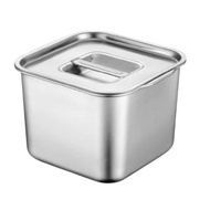 16 cm Stainless Steel Lid Square Food Pan