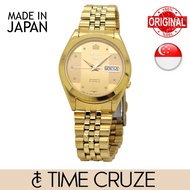 [Time Cruze] Seiko 5 Automatic SNKC12J Japan Made Gold Tone Stainless Steel Men Watch SNKC12J1 SNKC12