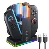 Charging Dock Switch 2 Switch 2 Charging Dock Magnetic Fast Controller Charger Station with 9 RGB Li