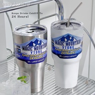 hydro fresh tumbler♈﹉30oz Magic Freeze Thermos Bottle Straw Stainless Steel Water Tumbler Keep Cold