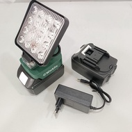 [kèm 2 pin] Đèn pha led Workfix 21V đèn led dùng pin công suất 27W 16 bóng Led pin chiếu sáng liên t